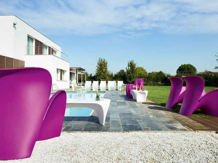 table basse avec bac à glace Lily