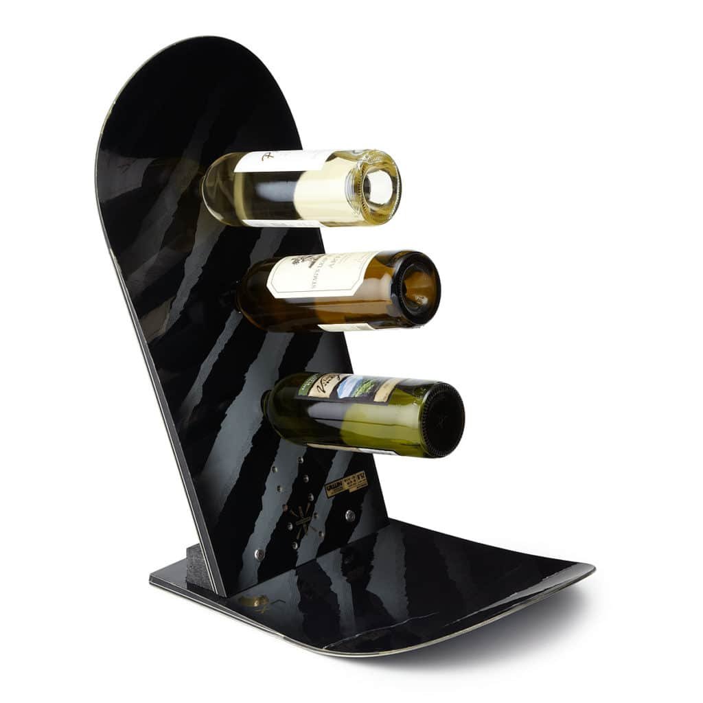 Le support de bouteilles Snowboard upcycling
