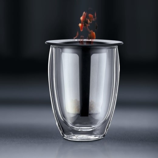 verre infuseur à thé 