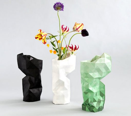 Vase Design - Le Paper Vase Cover by Pepe Heykoop