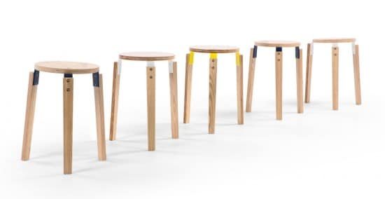 Tabouret design Dorso de James Uren