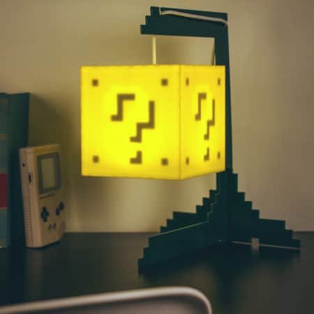 lustre intéractif bloc question Super Mario