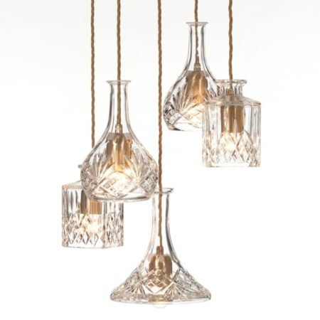 Lustre Design - Les suspensions Decanterlights by Lee Broom