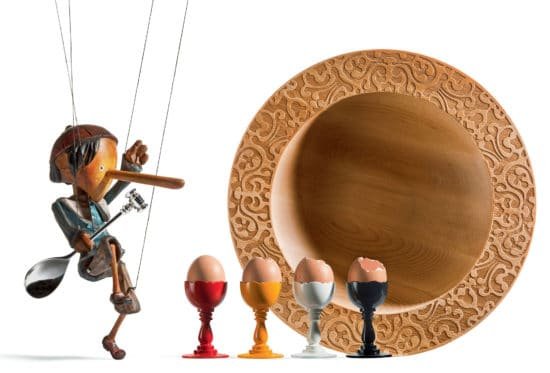 Marcel Wanders Dressed coquetier cuillère à œuf Alessi 