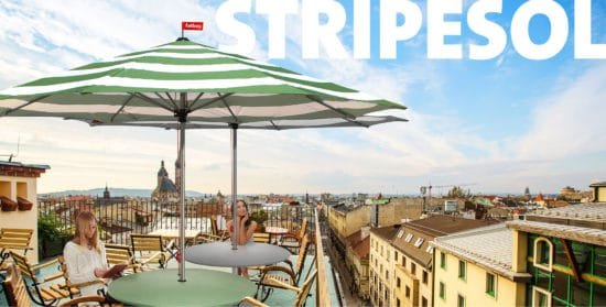 Le parasol Stripesol de Fatboy Le parasol Stripesol de Fatboy