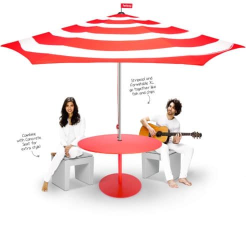 Le parasol Stripesol de Fatboy 1 Le parasol Stripesol de Fatboy 1