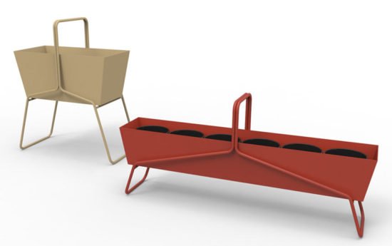 La jardinière Fermob Basket by Fabio Meliota