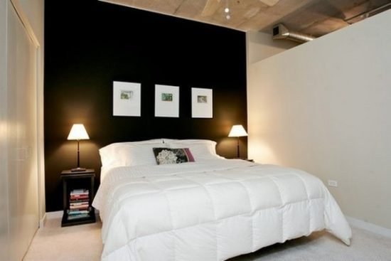 idee decor chambre noir et blanc