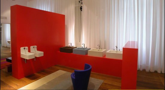 Une salle de bain design grâce aux vasques 