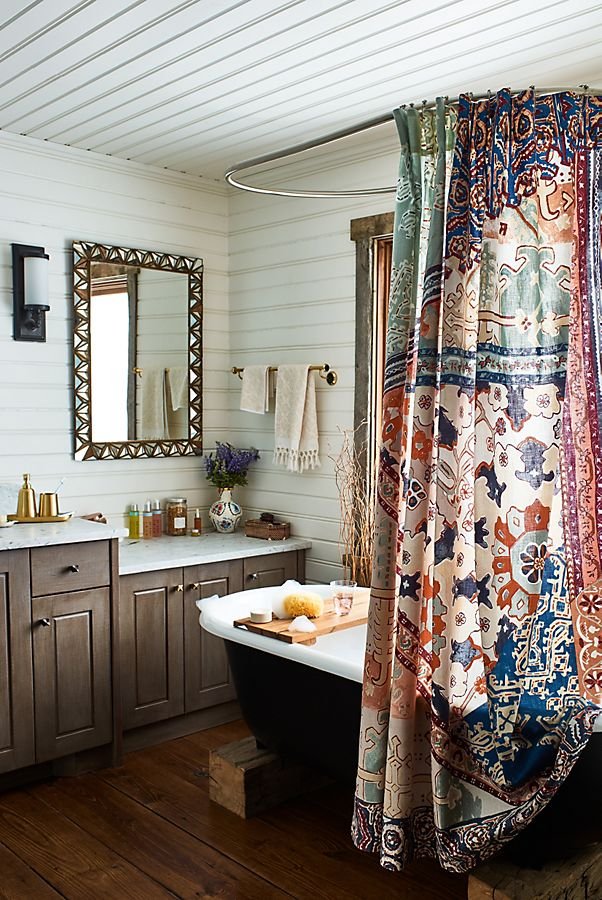 Salle de bain Bohème éléments décoratifs