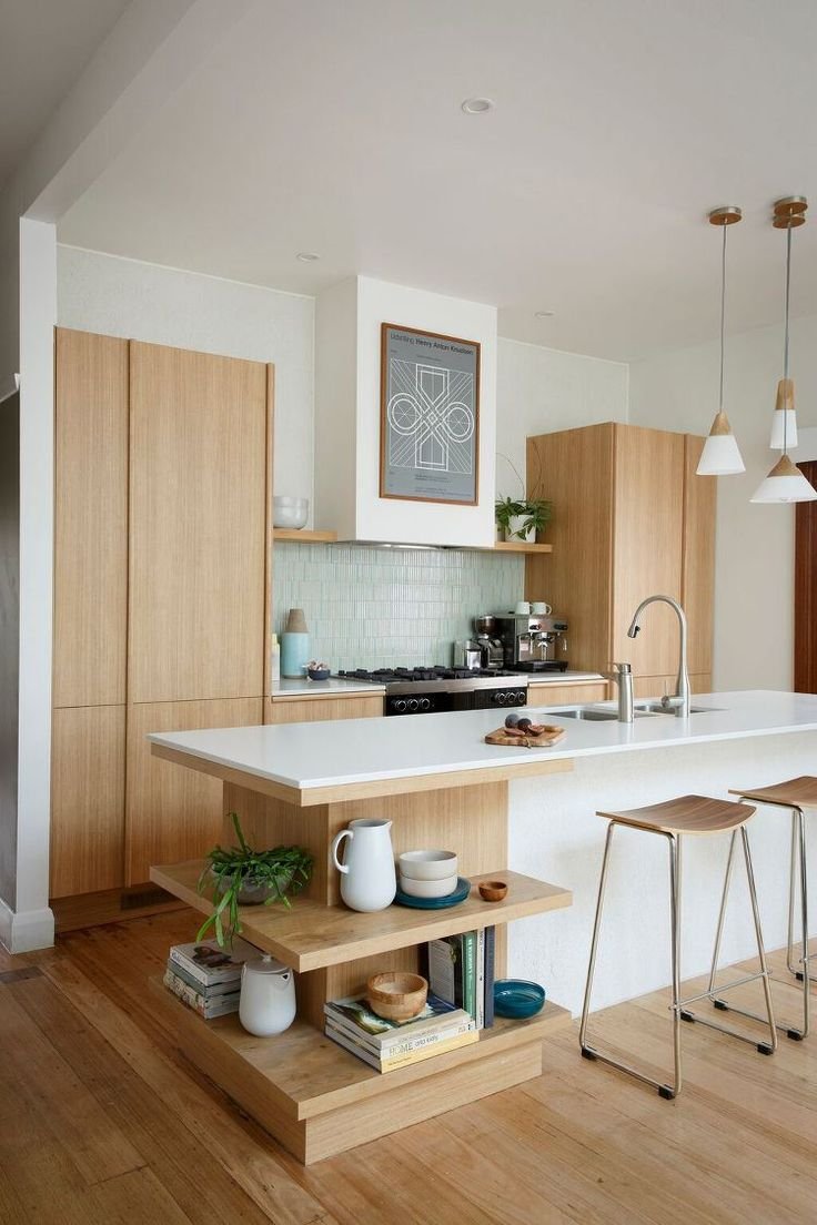 Idées déco pour une cuisine minimaliste le bois blond Idées déco pour une cuisine minimaliste le bois blond