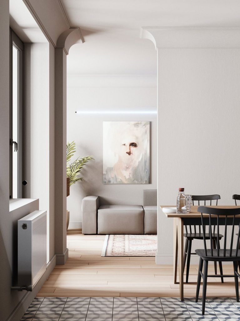 Les couleurs neutres font de cet appartement une oasis de tranquillité 3