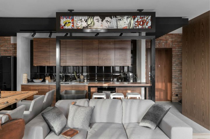 Murs de briques et poutres métalliques deux atouts charme pour votre intérieur