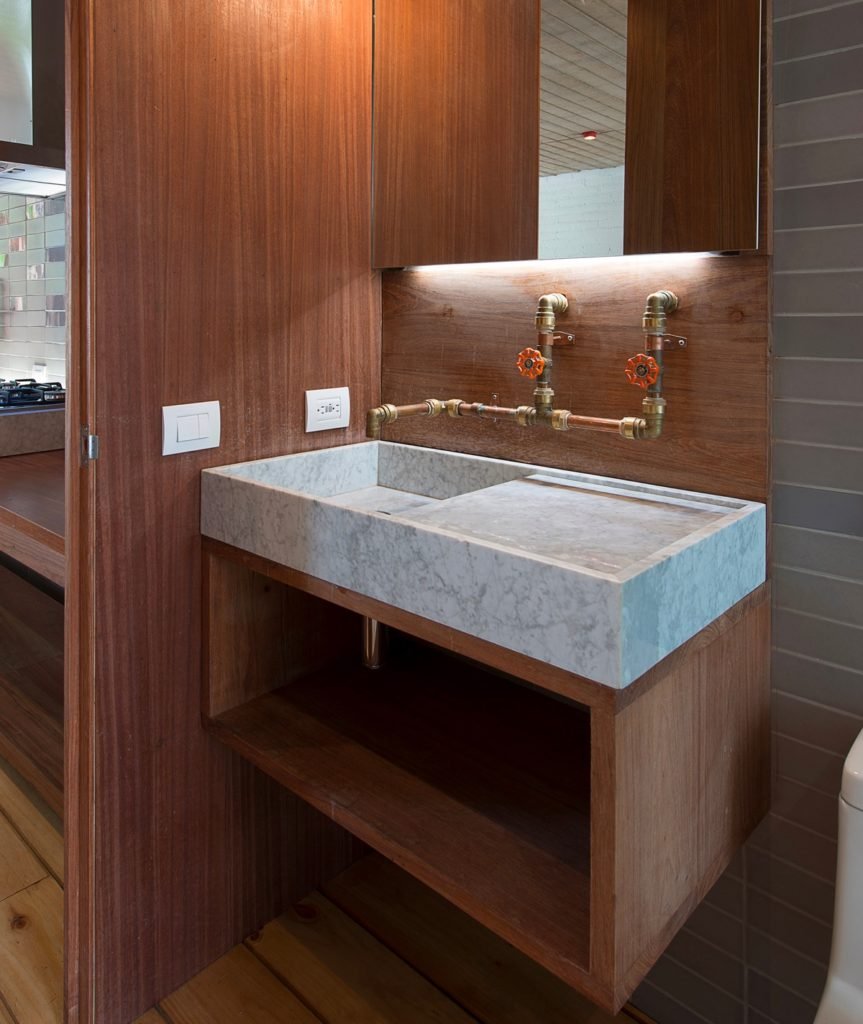 Des salles de bains de style industriel très chic