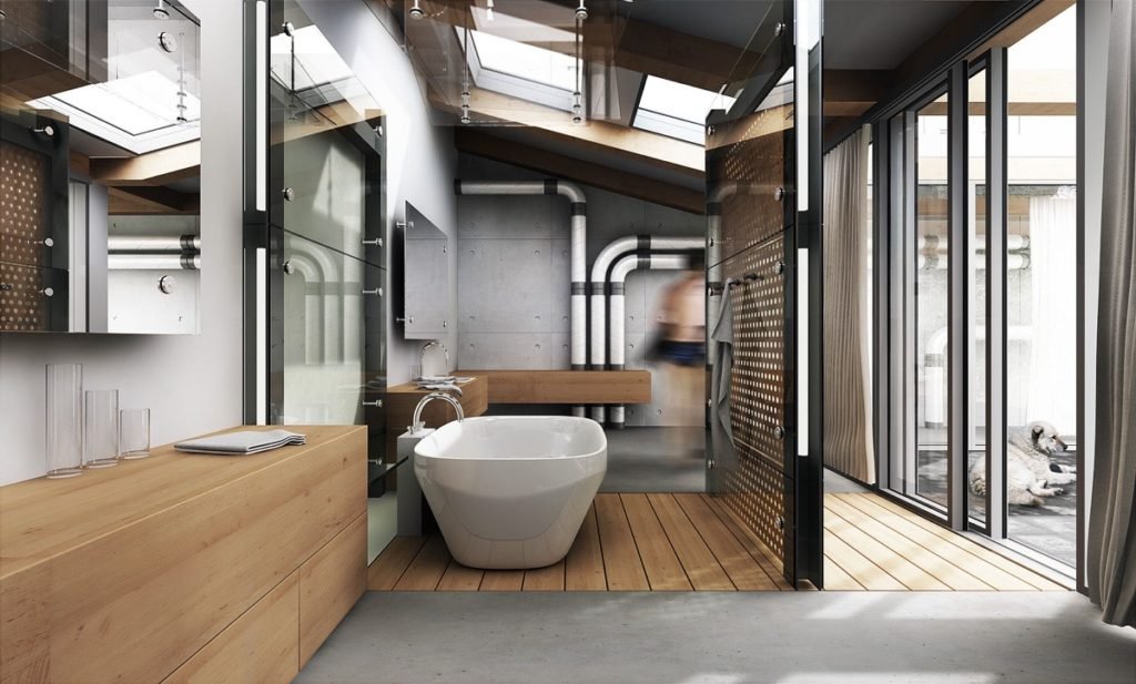 salles de bains de style industriel 37