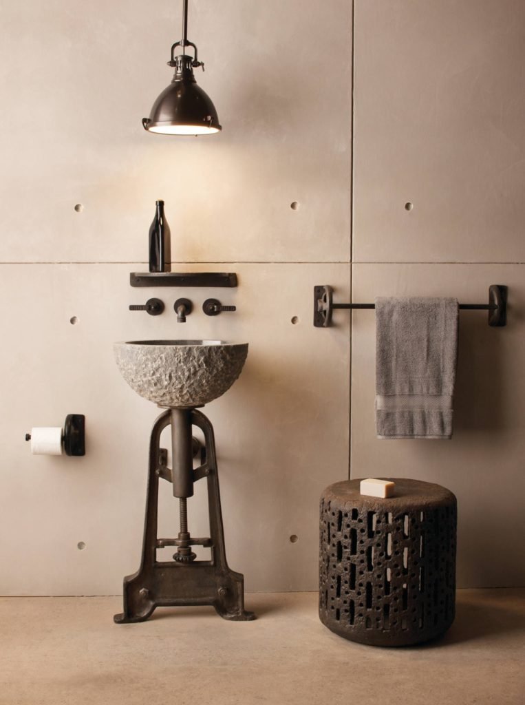 Des salles de bains de style industriel très chic