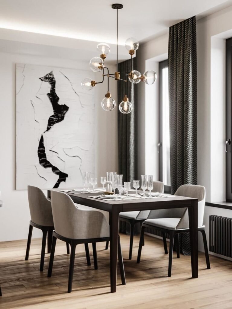 Visite d’un appartement au style glamour moderne sophistiqué 4