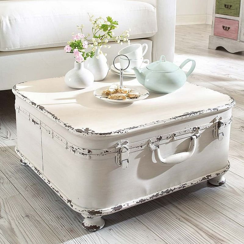 Tables basses valise et coffre 25 idées déco qui associent le vintage à la vivacité 10
