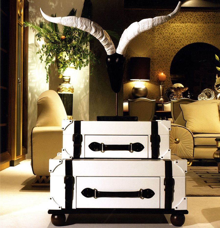 Tables basses valise et coffre 25 idées déco qui associent le vintage à la vivacité 11