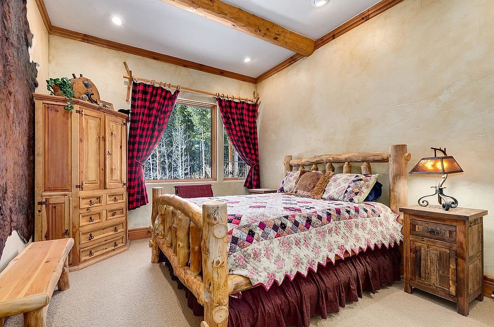 Des chambres rustiques avec une touche de couleur et des motifs 3