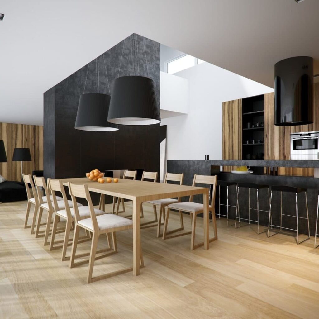 Des salles à manger minimalistes à la décoration revigorante 8