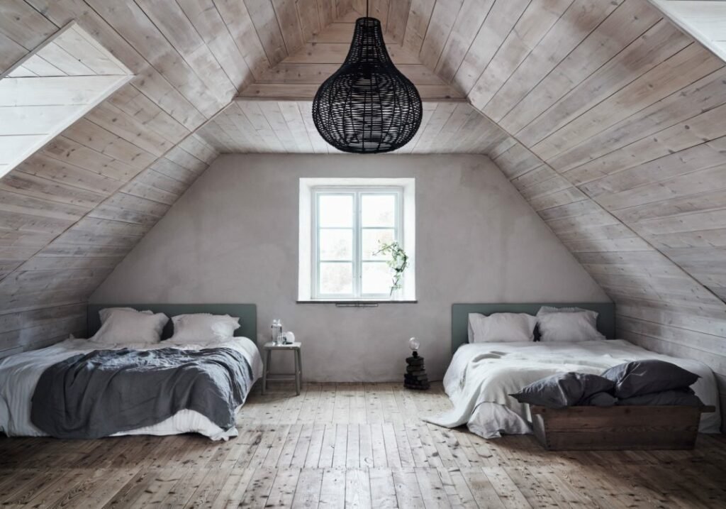 chambre dans un grenier
