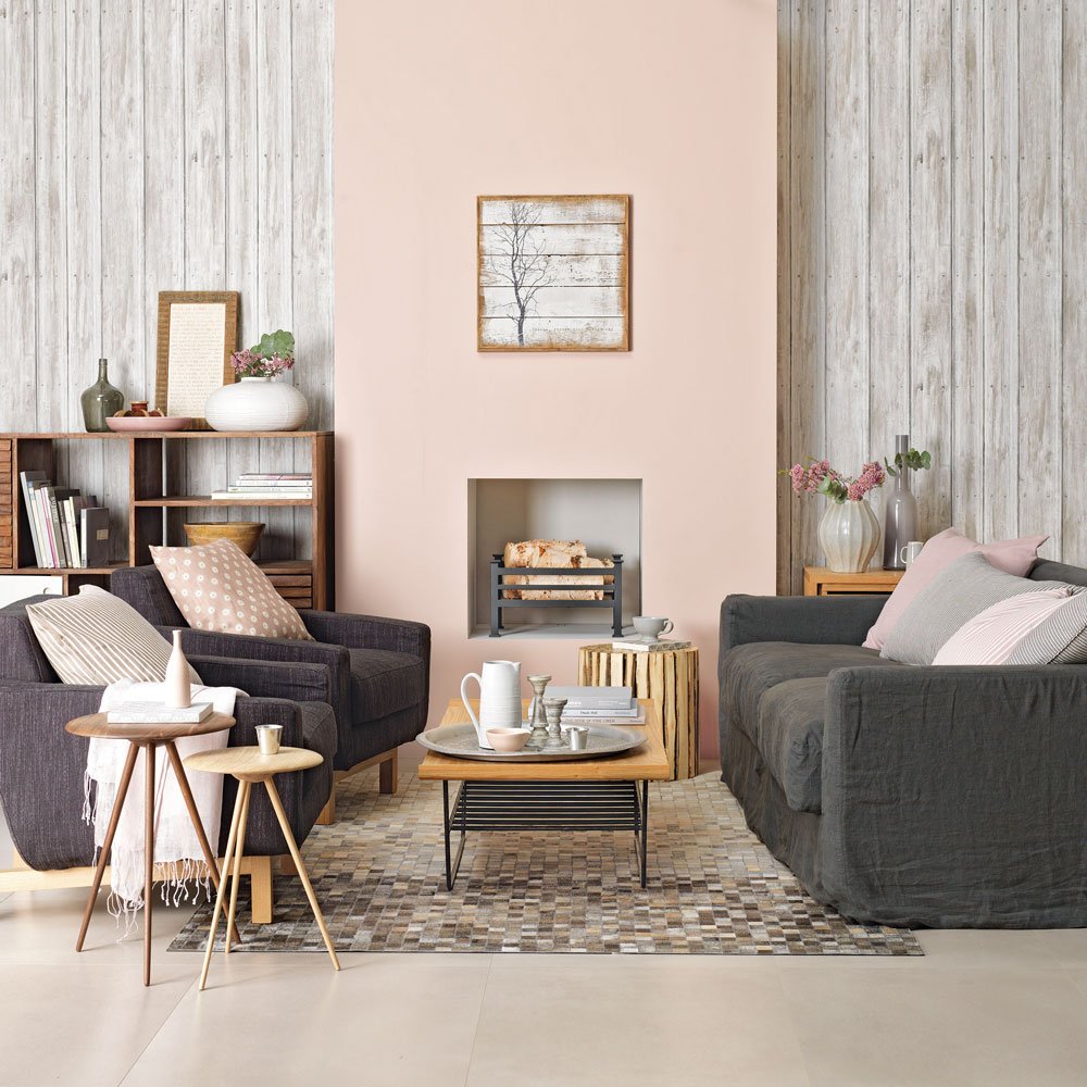 salon intemporel beige laine de mouton