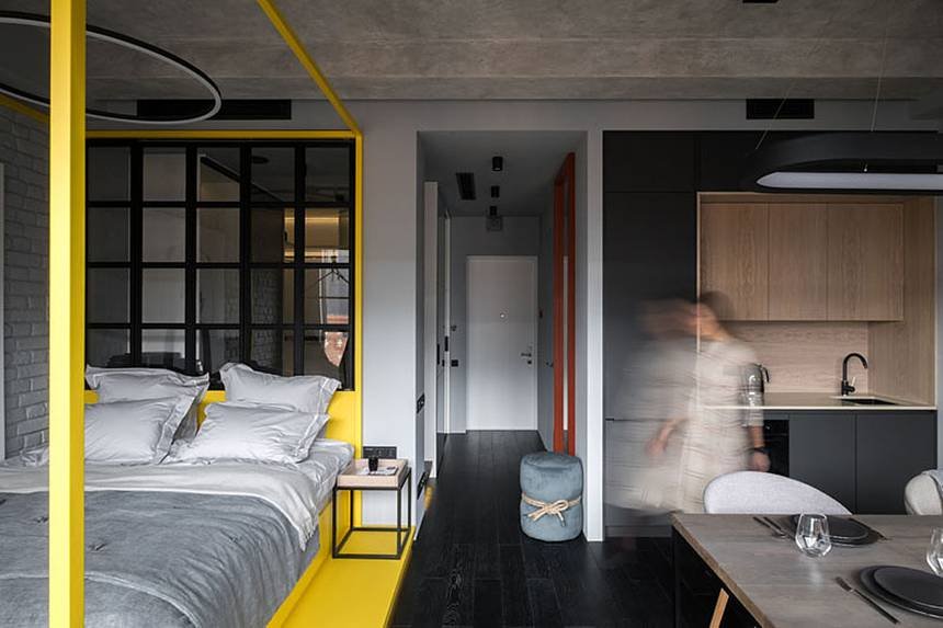 La chambre et le bureau imaginés par Cartelle Design