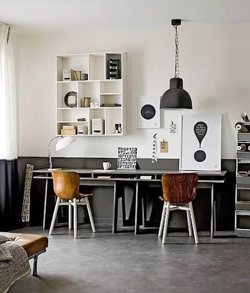 Un bureau double
