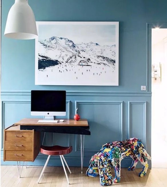 Un grand aplat de couleur