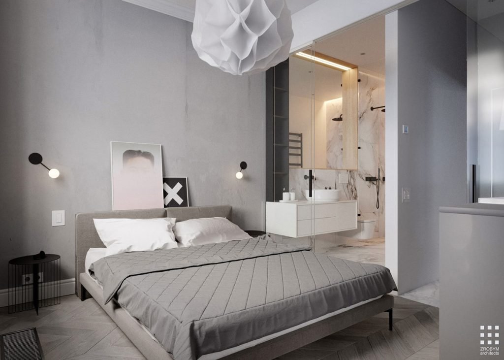 La chambre et la salle de bain 1