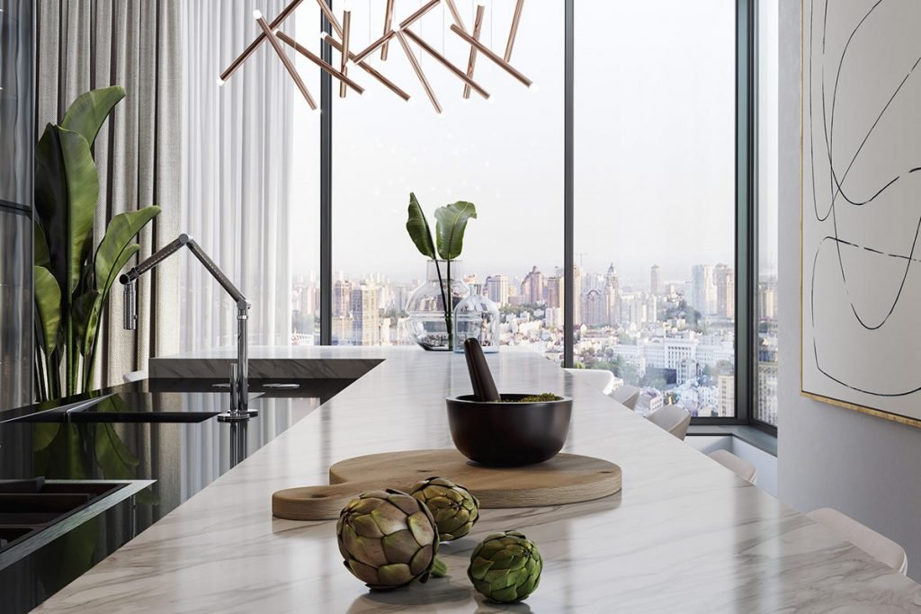 Une cuisine étincelante 1