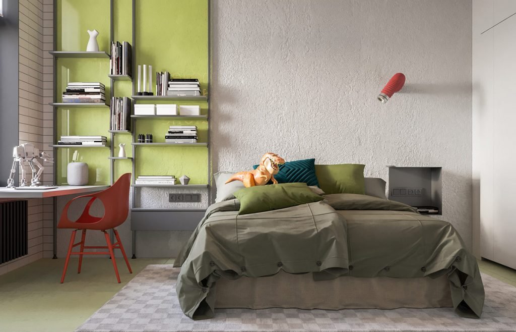 Une maison de style industriel avec une torsion colorée 7 Une maison de style industriel avec une torsion colorée 7