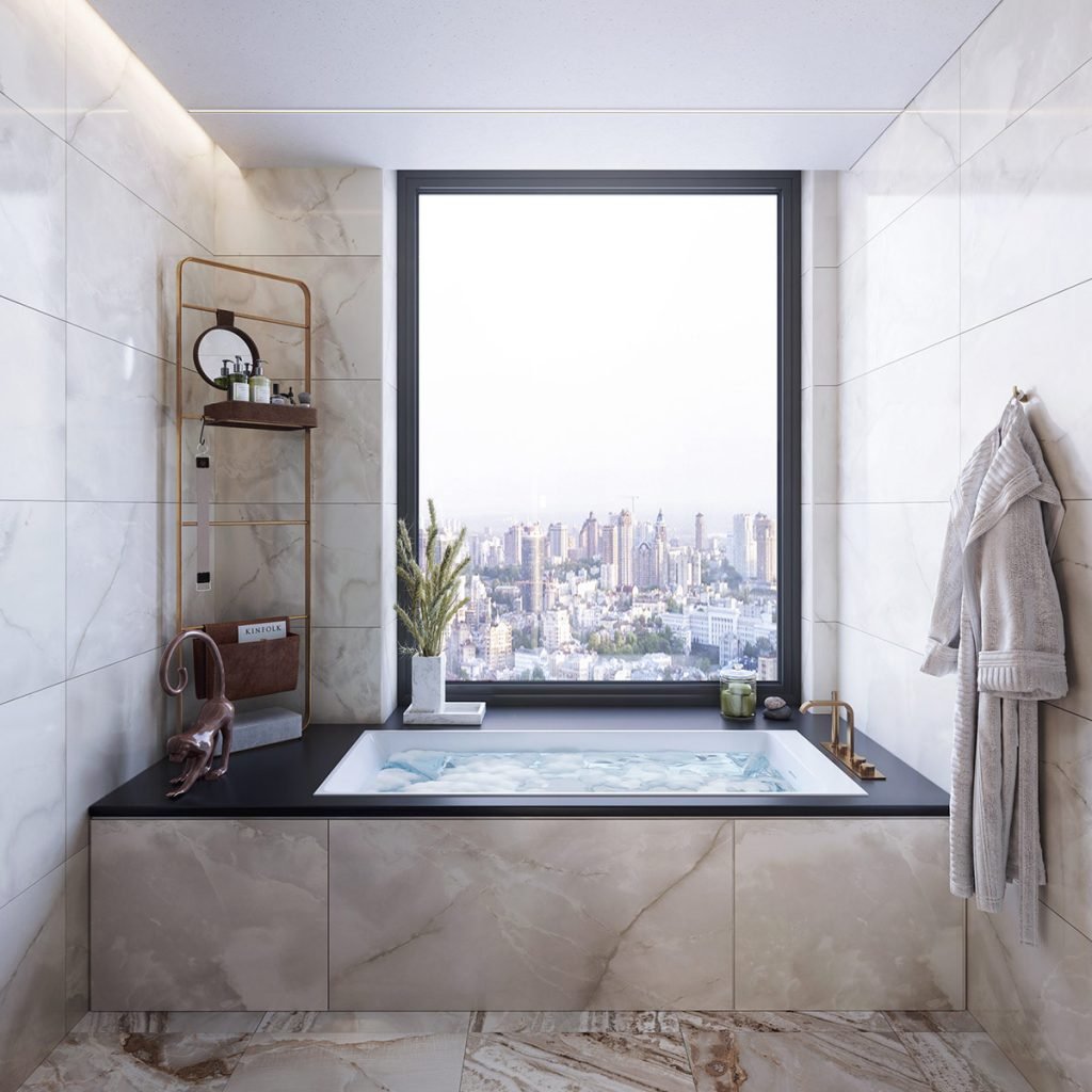 une salle de bain très luxueuse 1