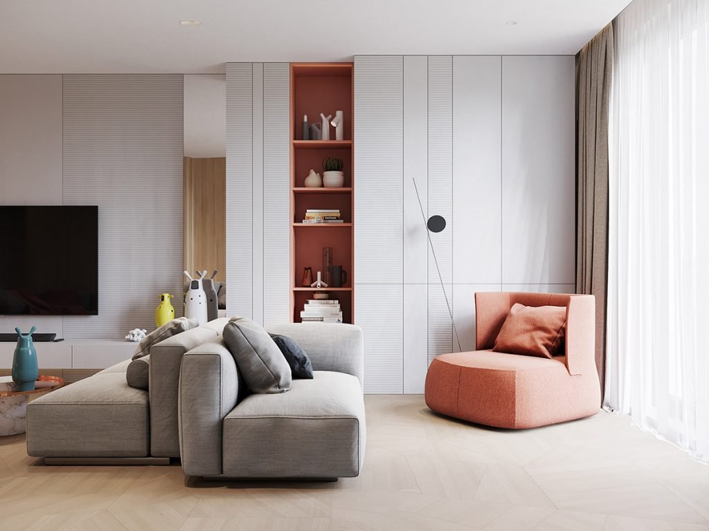 Un intérieur rétro moderne rempli d'idées de conception originales 3