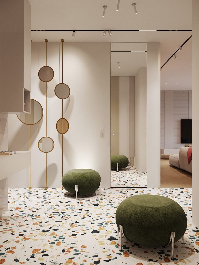 Un intérieur rétro moderne rempli d'idées de conception originales 8