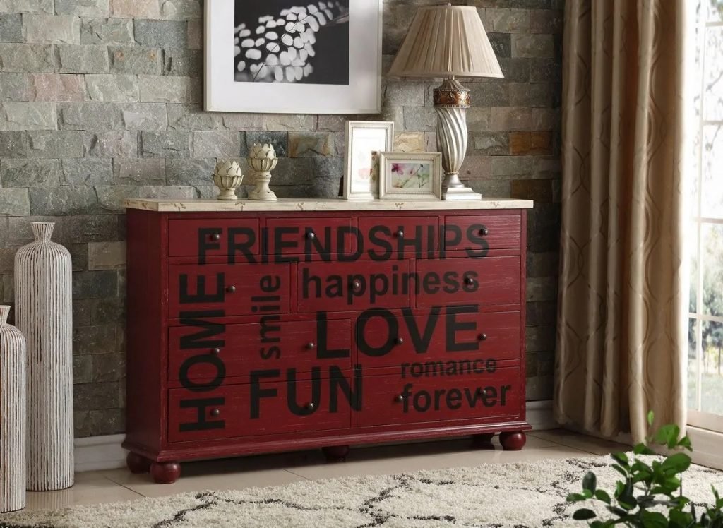 Décorer votre console avec un peu de rouge