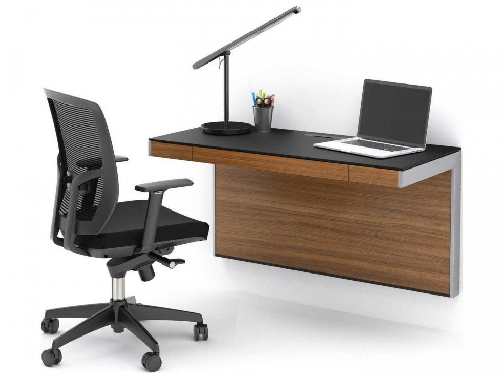 Le bureau flottant escamotable mural