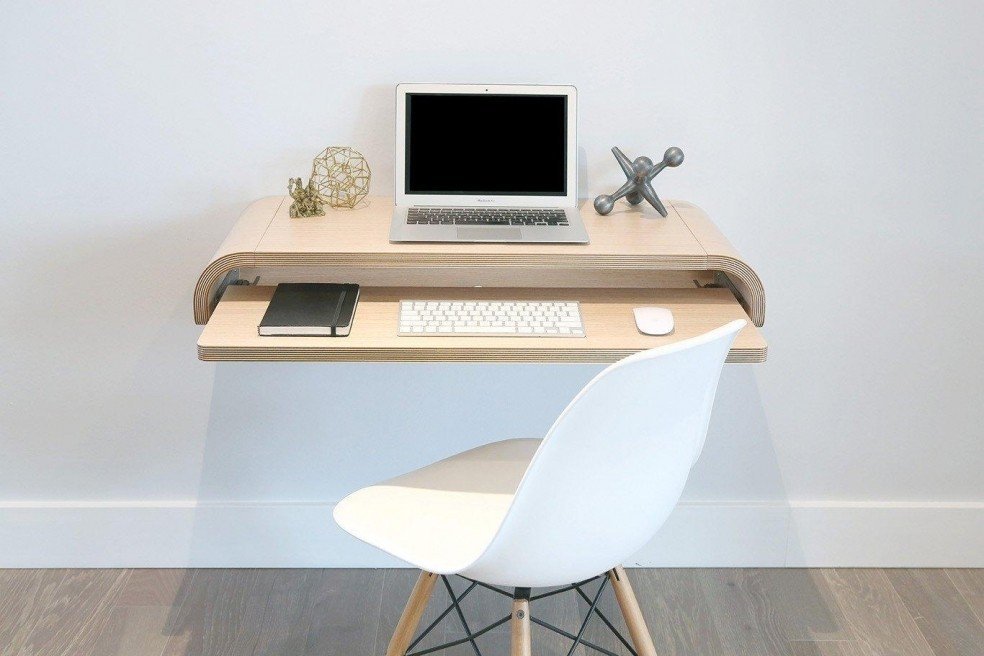 Un bureau façon étagère minimaliste