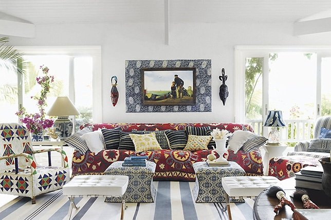 Le style éclectique vous permet de jouer avec les motifs
