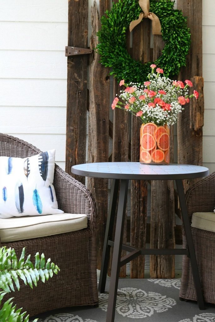 Des idées de décorations florales pour l'été avec pamplemousse
