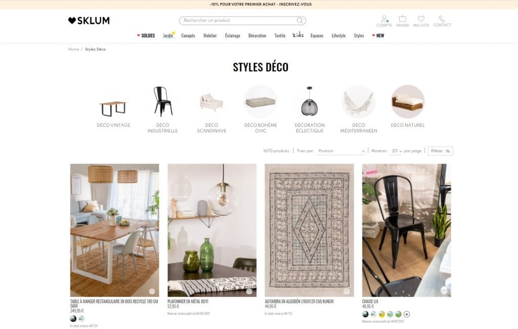 meubles design pas chers