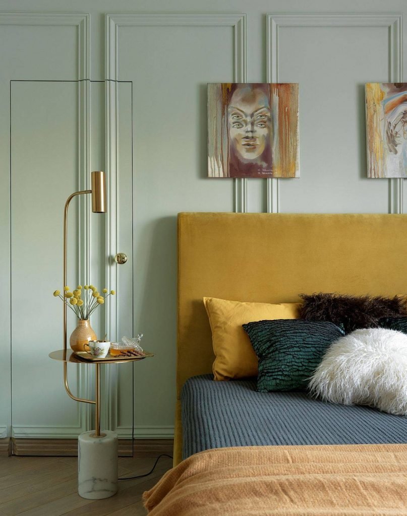 Une chambre verte très verte
