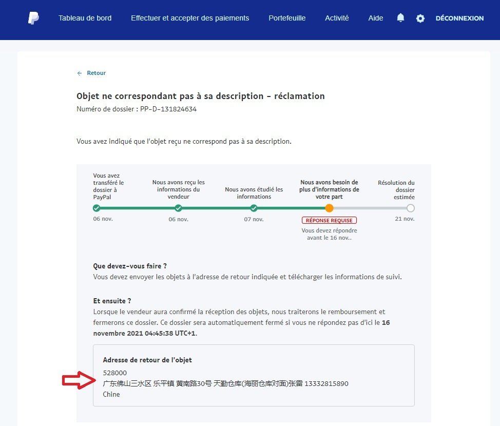 retour produit Litfad