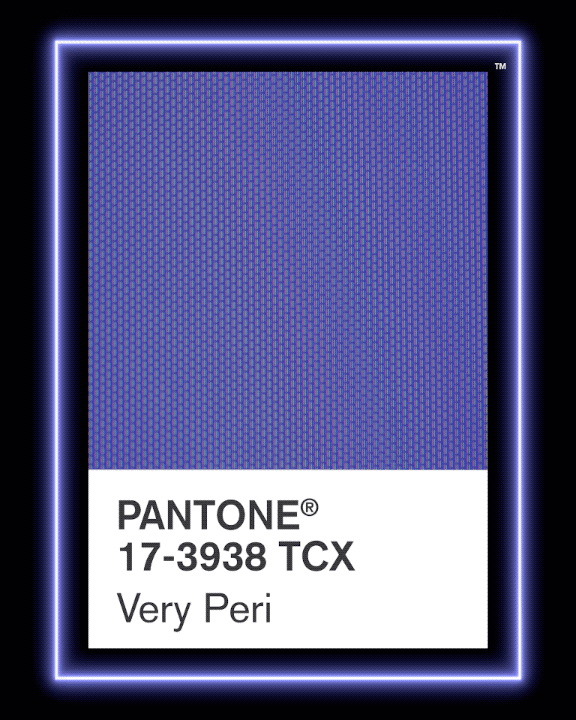 Couleur de l'année 2022 PANTONE 17-3938 Very Peri
