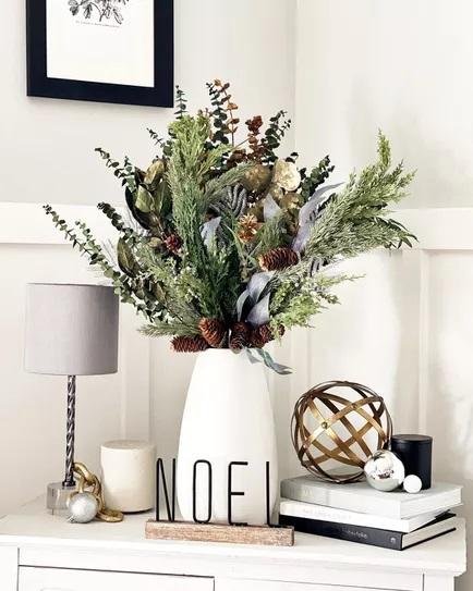 Décorer pour Noël avec un bouquet