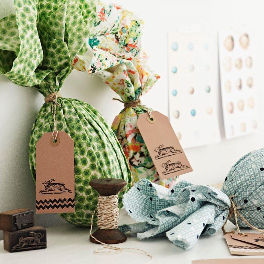 Enveloppez vos œufs dans de beaux tissus