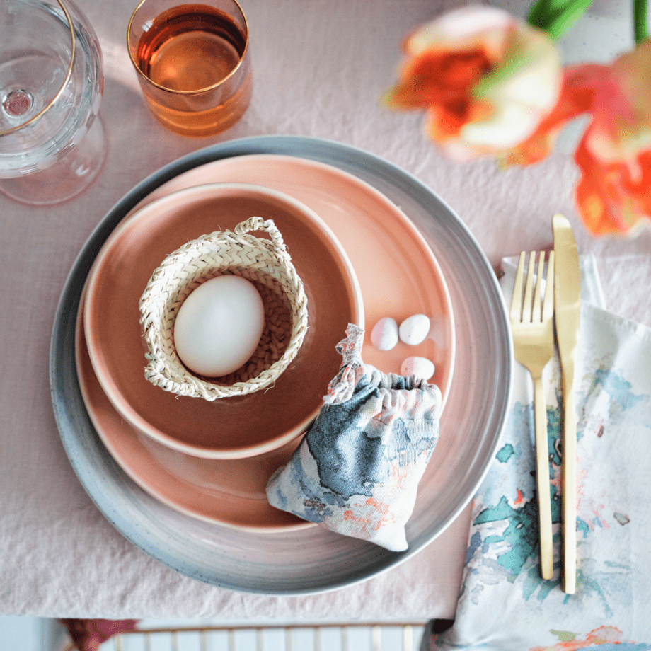 Idées de décoration de Pâques avec des teintes pastel