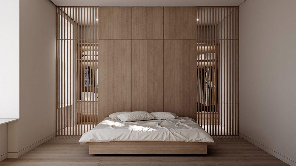 La chambre de style déco chinois moderne