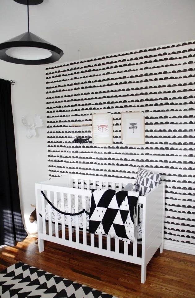 Inspiration pour la chambre de bébé avec un mélange graphique